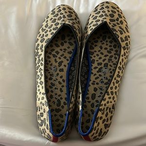 Rothy’s leopard ballet flats size 10